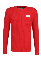 Pullover Cable Knit |       Regular Fit CALVIN KLEIN JEANS rot